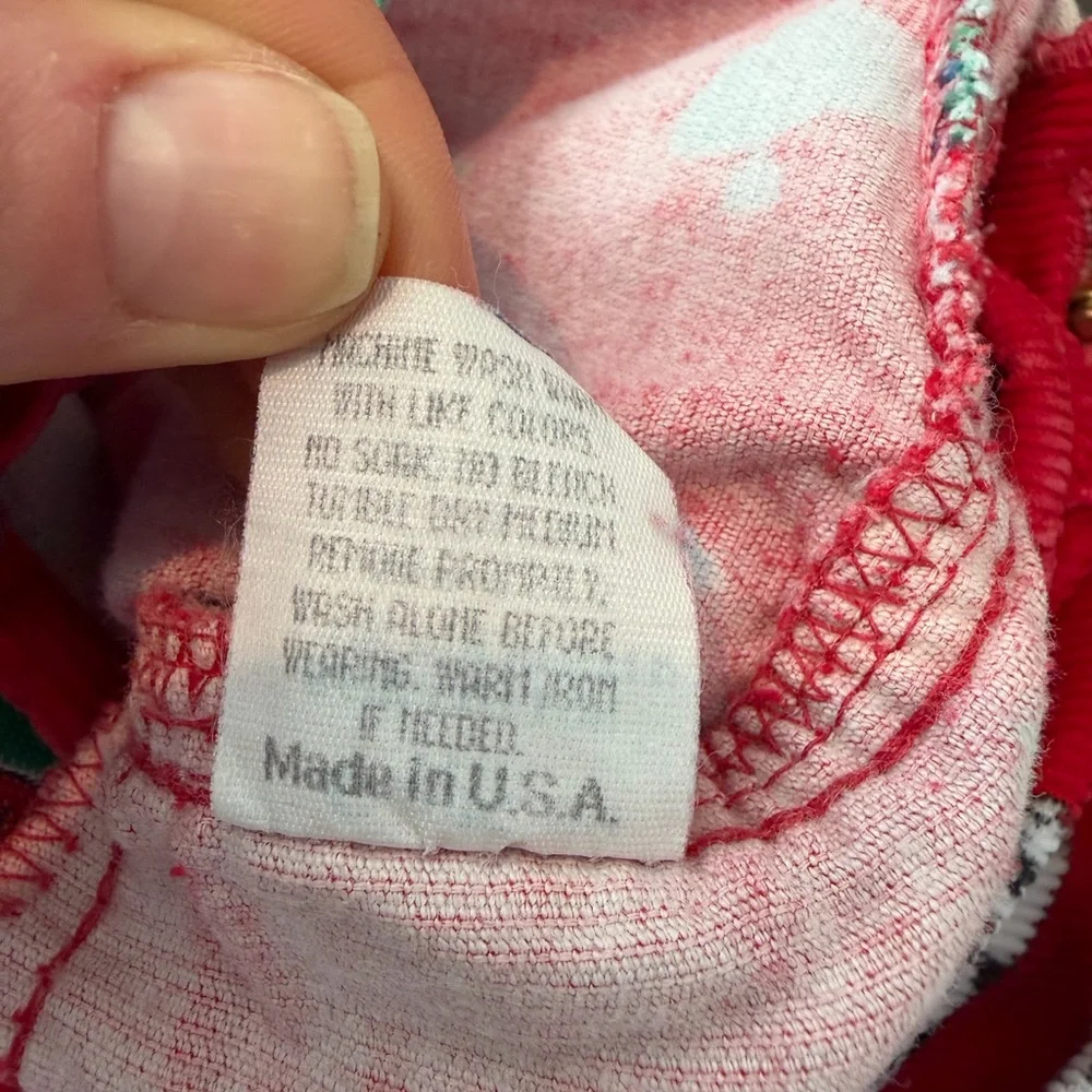 Vintage OshKosh B’Gosh Red Dog Kennel Club Corduroy Overalls Size 6-9 Months